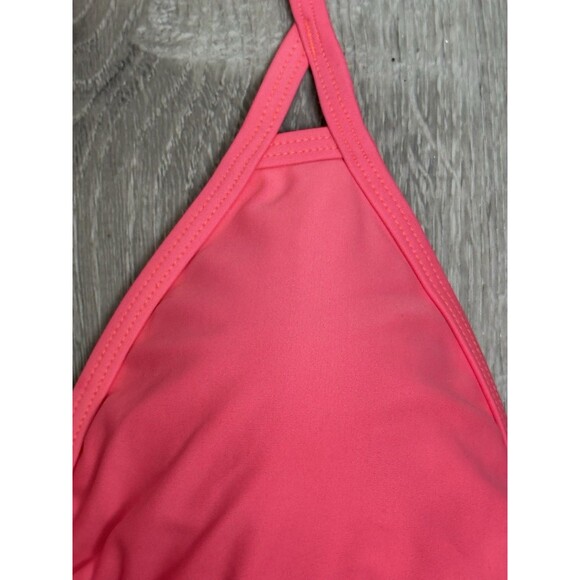Eidon Pink Cutout‎ Triangle Bikini Top XL Padded Swim Strappy Halter Soft Girl - Picture 2 of 3